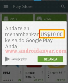 Free USD$10.00 Play Store Gift Cards